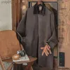 يمزج الصوف للرجال Maden Waxed Windbreaker Mens Overtage Overcoat Fashion Jacket Jacket Retro Coat Corduroy Corduroy Twour Down 2023 Newl231017
