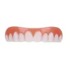 Décoration de fête 1pc Silicone supérieur inférieur placages fausses dents rire dentiers pâte faux bretelles couverture confortable