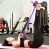Bandas de resistência Situp Pedal Exercitador Pé Aptidão Extensor Elástico Puxar Corda Exercício Banda Yoga Home Gym 231016