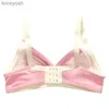 Intimo maternità Donna Allattamento maternità Reggiseno allattamento Gravidanza Fibbia anteriore aperta Allattamento al seno Bralette Biancheria intima leggermente imbottita senza filiL231017