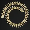 Chokers Sale 22mm Men's Micro Zircon Dimond Miami Cuban Link 231016