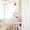 Mobiles # Bébé lit en bois cloche support Mobile suspendus hochets support jouets cintre bébé berceau Mobile lit cloche bois jouets support bras support Q231017