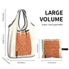 Sacs de courses réutilisables Yayoi Kusama, exposition de points Orange, sac d'épicerie pliable, grand fourre-tout de rangement pliable de 50lb
