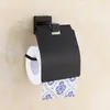 Ensemble d'accessoires de bain, boîte à enrouleur de papier en Bronze noir, porte-serviettes, support de toilette européen en acier inoxydable, accessoires de salle de bains muraux