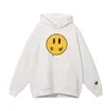 Derw Marka Erkek Hoodies Sweatshirts Sarı Adam Retro Smiley Yüz Harfleri Baskı Sweatshirt Tshirt Bahar Trend Uzun Kollu Top High Street Drews House House Hooded XC10