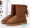 Australia Classic Lady Shoes Winter Waterproof Genuine Cowhide Leather Women Snow Boots