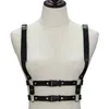 Leder Harness Goth Punk Körper Kette Für Frauen Strumpfbänder Strap Bondage Neckholder Kragen Gothic Taille Schulter Halskette Harajuku Pen276C