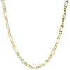 14K Yellow Gold Solid 2mm Thin Women's Figaro Chain Link Necklace 18 287H