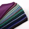 Écharpes femmes couleurs purs écharpe châle châle volé en mousseline de soie enveloppe Islam musulman wj003 # 1- # 50