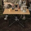 Camp Furniture Nature Hike Outdoor Large Bamboo Table Foldable Camping Tea Tables Desktop Lawn Picnic Board Portable 30kg Bearing Weight