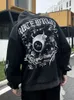빈티지 스웨트 셔츠 후드 남성 대형 미국 크기의 크기의 양털 재킷 남자 씻은 힙합 까마귀 고품질 탑 실제 사진
