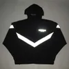 ESS Designer Hooded essentail Hoodie DOUBLE TRACK REFLECTIVE COACH JACKET CASSETTE LOOSE COAT MEN'S STYLE