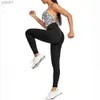 Kvinnors träningsdräkter kvinnoryoga lapptäcke leopard jumpsuit nyaste catsuit bodysuit ärmlös gym bodycon romper sportkläder fitness träning yoga supl231017