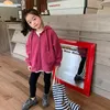 Jassen Kinderkleding Kinderjas Casual 2023 Modieuze herfst Kasjmier Letter Gedrukt Hoodie Jongens en meisjes Fleece