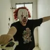 Cadılar Bayramı Maskesi Lateks Cosplay Korkunç Kostüm Joker Korku Palyaço Cosplay Mask