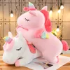 Pluche Poppen 25 100 cmKawaii Giant Eenhoorn Speelgoed Zachte Knuffel Paard Speelgoed Voor Kinderen Meisje Kussen Verjaardagscadeautjes 231017