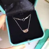 NEW 925 Sterling Silver luxurious Necklace Beans Pendant Necklace gold luxury brand necklace elsas preti fashion designer chain choker jewelry gift for women love T