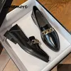 Klänningskor comemore plus storlek 42 Oxford skor kvinna loafers läderlägenheter kedjor sneakers trend flickor lolita medium klackar lägenheter vår 231017