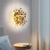Wandlampen Dekor LED Edelstahl Lampe Gold Chrom Metallquelle Moderne Schlafzimmer Nachttisch Innenbeleuchtung