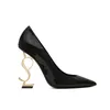 Designerskie kobiety luksusowe buty na wysokim obcasie buty modne trampki patent skórzany złoty ton potrójny czarny nuede damski sandały impreza biuro biura