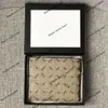 Üst düzey cüzdan tasarımcı çantası Gucs Erkek ve Kadınlar Gerçek Deri Para Klip Kart Çantası CCIS Lüks Basılı Mektup Para Çanta Moda