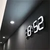 Horloges murales 3D LED horloge numérique brillant Mode nuit luminosité réglable électronique Table horloge numérique tenture murale horloge maison chambre 231017
