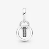 100% 925 Sterling Silver Logo Cercles Dangle Charms Fit Original Bracelet à breloques européen Mode Femmes Bijoux de fiançailles de mariage 2142