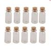 Mini-Glasfläschchen, Flaschen mit Korken, kleine Gläser, Behälter, Wunsch 50 Stück, 22 x 45 x 125 mm, 8 ml, gute Menge, Iqldj
