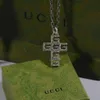 Bijoux 76% de réduction collier double croix en argent Sterling motif sculpté Antique chaîne carrée collier de couple polyvalent 295j