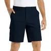 Men's Shorts Summer With Multiple Pockets For Comfort And Lightweight Twill Cotton Elastic Memory Mens Thin Work Pants