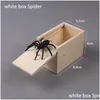 Party Favor Party Favor Chocking Scary Prank Stuff Scare Box Halloween Decoration Ofarliga träöverraskning Toys April-Fools Day Gift 1 DH9Qs