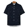 Men's Casual Shirts Star Starlight Blouses Male Night Pattern Hawaiian Short Sleeve Custom Stylish Oversized Vacation Shirt Gift Idea