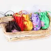 Gift Wrap Chinese Embroidery Pray Lucky Lotus Bag For Wedding Candy Packing Fabric Drawstring Hanging Amulet Sachet Bags Car Ornament