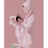 Maternity Tops Tees Winter Pregnancy Clothes Jackets Kangaroo Coat Baby Clothing Casual Hooded Mommy Outerwear Wear 231017