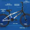 Rowery jeździane przez chłopięce rower BMX Black/Blue Q231018