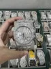 Luxuriöse Moissanit-Diamantuhr, Iced Out-Uhr, Designer-Herrenuhr für Herrenuhren, hochwertige Montre-Uhren mit automatischem Uhrwerk, Orologio. Montre de Luxe i57