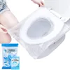 Toilet Seat Covers 50PCS Disposable Plastic Toilet Seat Cover Portable Safety Travel Bathroom Toilet Paper Pad Bathroom Accessory 231013