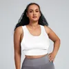 Yoga outfit plus size hög support sport bh kvinnor gym tank top stockproof samling push up fitness wear