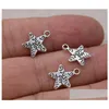 Charms 300st/Lot Ancient Sier Alloy Just For You Star Charms Pendants Diy Jewelry Making Fynd 1m smycken smycken Fynd komponerar DH6U1