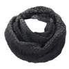 Écharpes d'hiver chaud tricot cou plus chaud cercle hommes femmes doux coton enveloppe boucle de capot snood châle extérieur ski escalade solide mignon écharpe de base