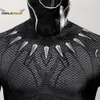 Cadılar Bayramı Karnaval Süper Kahraman Panther Challa Kostüm 3D Baskı Tulum Kral Kral Takım Spandex Zentai Suitanime Kostümleri