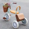 Bisiklet sürüşleri Dokitoy Yaratıcı ve İlginç Çocuk Üç Nişik Pedalı 1-3-6 yaşında Bebek Bisiklet Retro Üçlünü Deri Çanta Taşıyıcısı Q231017