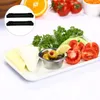 Plates 2 Pcs Old Fashioned Plastic Tray White Dinner Turkey Platter Melamine Fruits