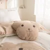 Bettwäsche-Sets, schöne Bären-Stickerei, reine Baumwolle, hochwertiges 60er-Jahre-Langstapel-Bettbezug mit Bettlaken, 3-teilig bis 7 231017