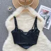 Tanks pour femmes Femmes Chic Bustier Camis Slim Basic Sexy Mode coréenne Sans manches Summer Top