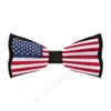 Bow Ties Polyester United States Flag Bowtie For Men mode Casual Men's Cravat Neckwear Wedding Party Suits Tie