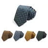 Neck Ties Brand Business Work Slits Högkvalitativ geometrisk rutig 7cm slips för män Fashion Formal Gentleman Cravate Gift Box 231013