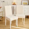 Chaise Couvre 1pc Wave Pattern Couverture Jacquard Élastique Tabouret Pour Salle À Manger Siège De Bureau Housse Anti-poussière Décor À La Maison