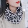 Scarves Korean Female Thin Long Chiffon Leopard Print Neck Guard Silk Summer Beach Towel Sun Protection Shawl Bib P58