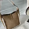 Lambswool Bucket Bag Autumn And Winter Women Designer Crossbody Bags Large Plush Handbags Y-bag Fashion Lady Shoulder Tote Bag 231017